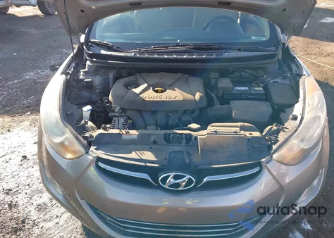 2012 Hyundai Elantra Limited from USA, damaged, VIN 5NPDH4AE6CH100509